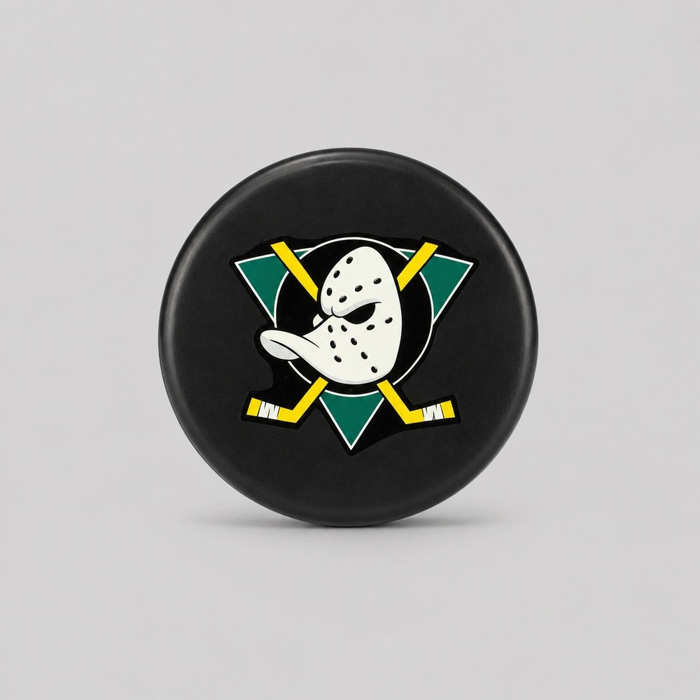 Vintage Mighty Ducks of Anaheim Hockey Puck So Cal Hockey‎ Logo Black NHL